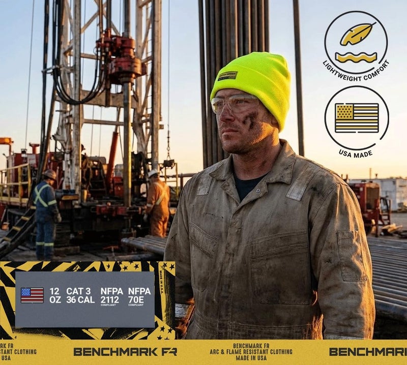 Benchmark FR Flame Resistant Beanie - CAT3 - Made in The USA - Image 5